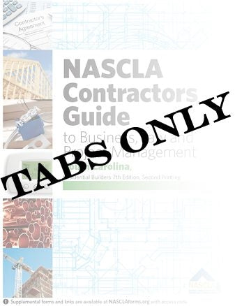South Carolina NASCLA Contractors Guide to Business, Law and Project Management, South Carolina Residential Builders, 8th Edition