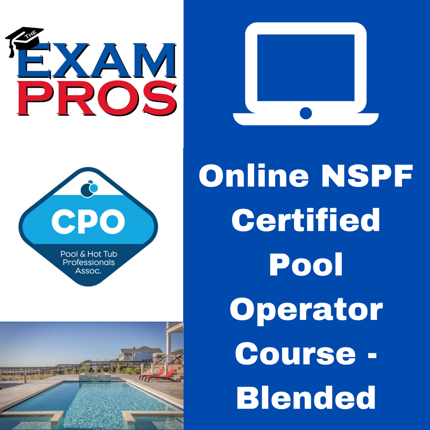 Online PHTA Certified Pool Operator Course - Blended INCLUDES BOOK