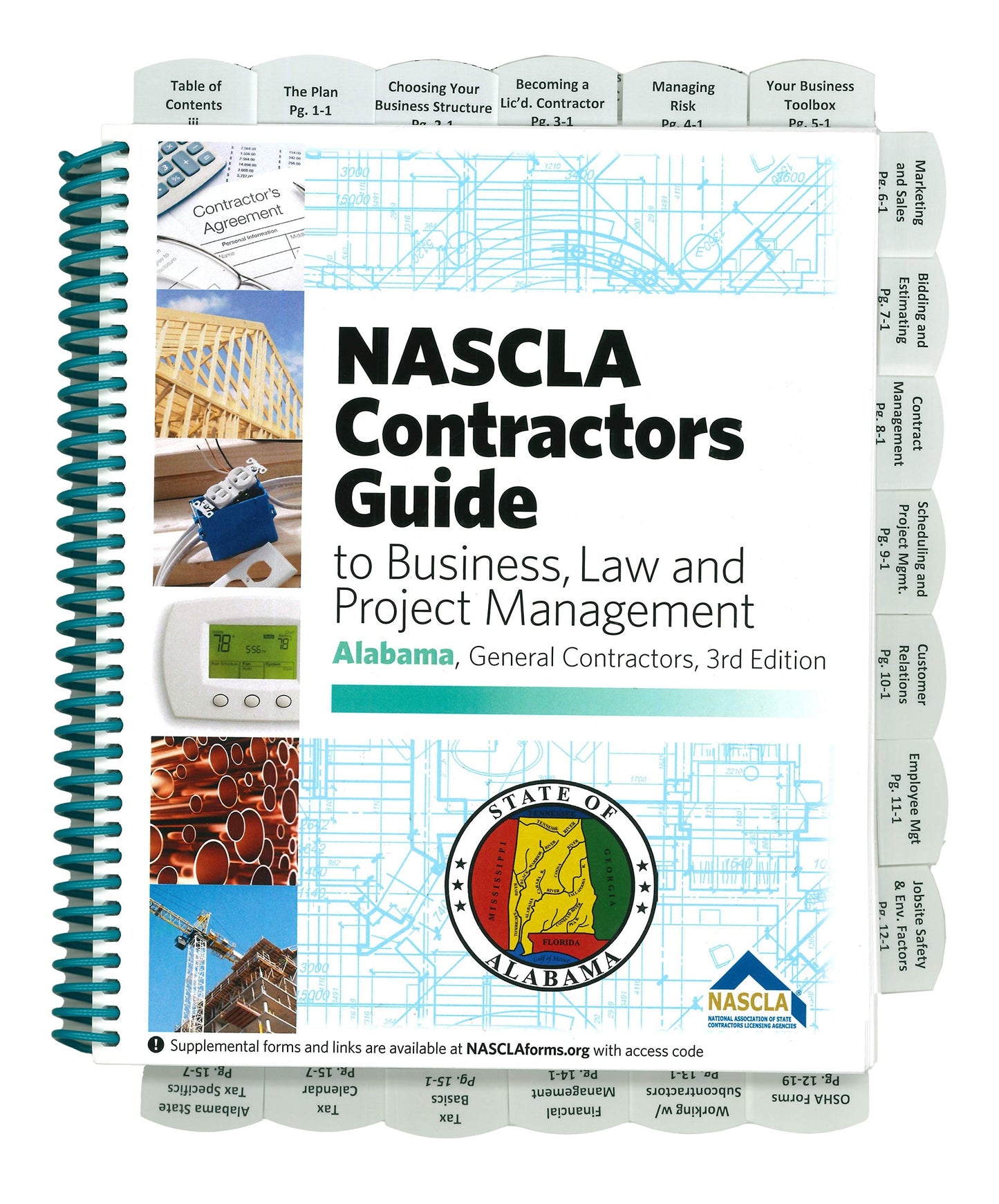Alabama NASCLA Business, and Project Management for Contractors, General Contractors, 3rd Edition