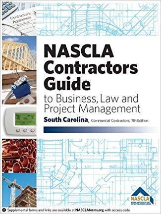 Cover of NASCLA Contractors Guide for South Carolina commercial contractors on business, law, and project management