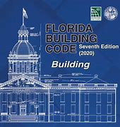Cover of Florida Building Code Seventh Edition 2020 showing architectural dome and detailed building blueprint drawings on blue background