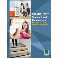 Cover of ICC A117.1-2017 Standard and Commentary for Accessible and Usable Buildings and Facilities exam preparation guide