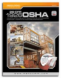 Cover of OSHA 29 CFR 1926 Construction Industry Standards guide with images of building framework and safety compliance text