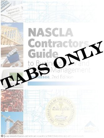 TENNESSEE-NASCLA Contractors Guide to Business, Law and Project Management, Tennessee 4th Edition