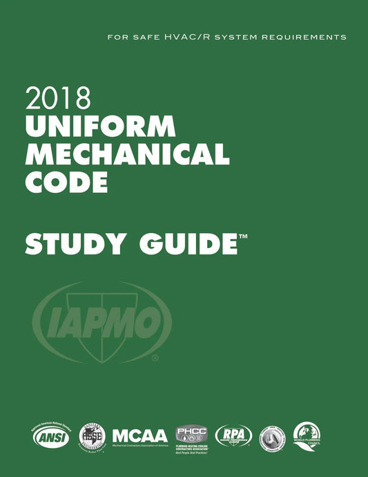 2018 Uniform Mechanical Code Study Guide