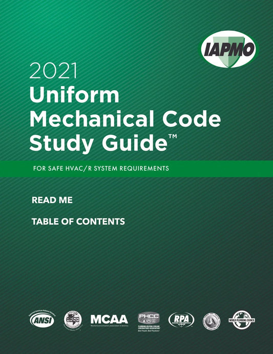 2021 Uniform Mechanical Code Study Guide