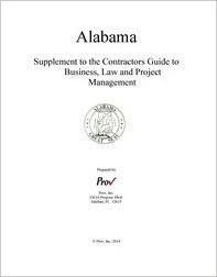 Cover of Alabama Electrical Contractors Supplement detailing licensing, lien, and labor laws for contractors in Alabama