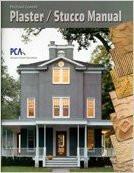 Cover of Portland Cement Plaster and Stucco Manual 2003 edition showing residential home exterior with plaster finish