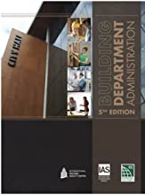 Cover of the 5th edition Building Department Administration manual with city hall and construction images on brown background