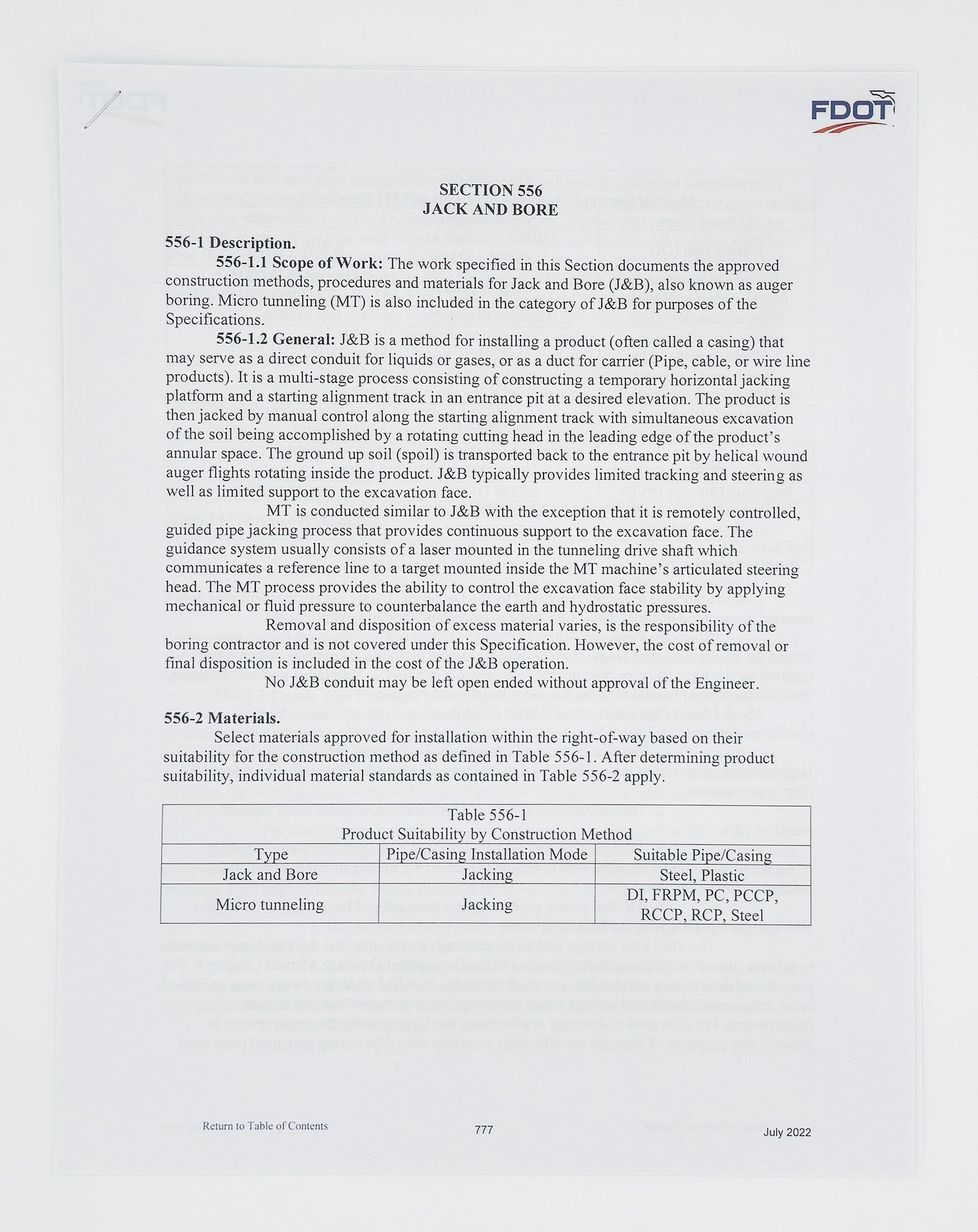 555-Directional Bore, 2023 / 556-Jack & Bore, 2023