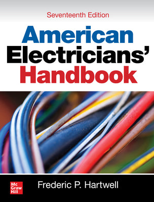 Cover of American Electricians Handbook 17th Edition 2021 showing colorful electrical wires and author name Frederic P. Hartwell