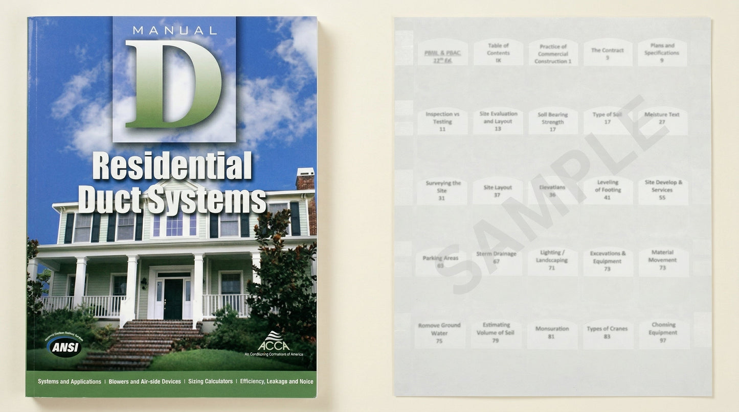 Manual D - Residential Duct Systems, 2016 Edition, Version 2.50