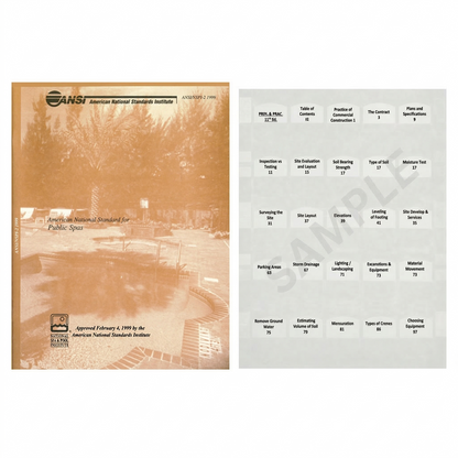 ANSI 2 1999 Standard for Public Spas