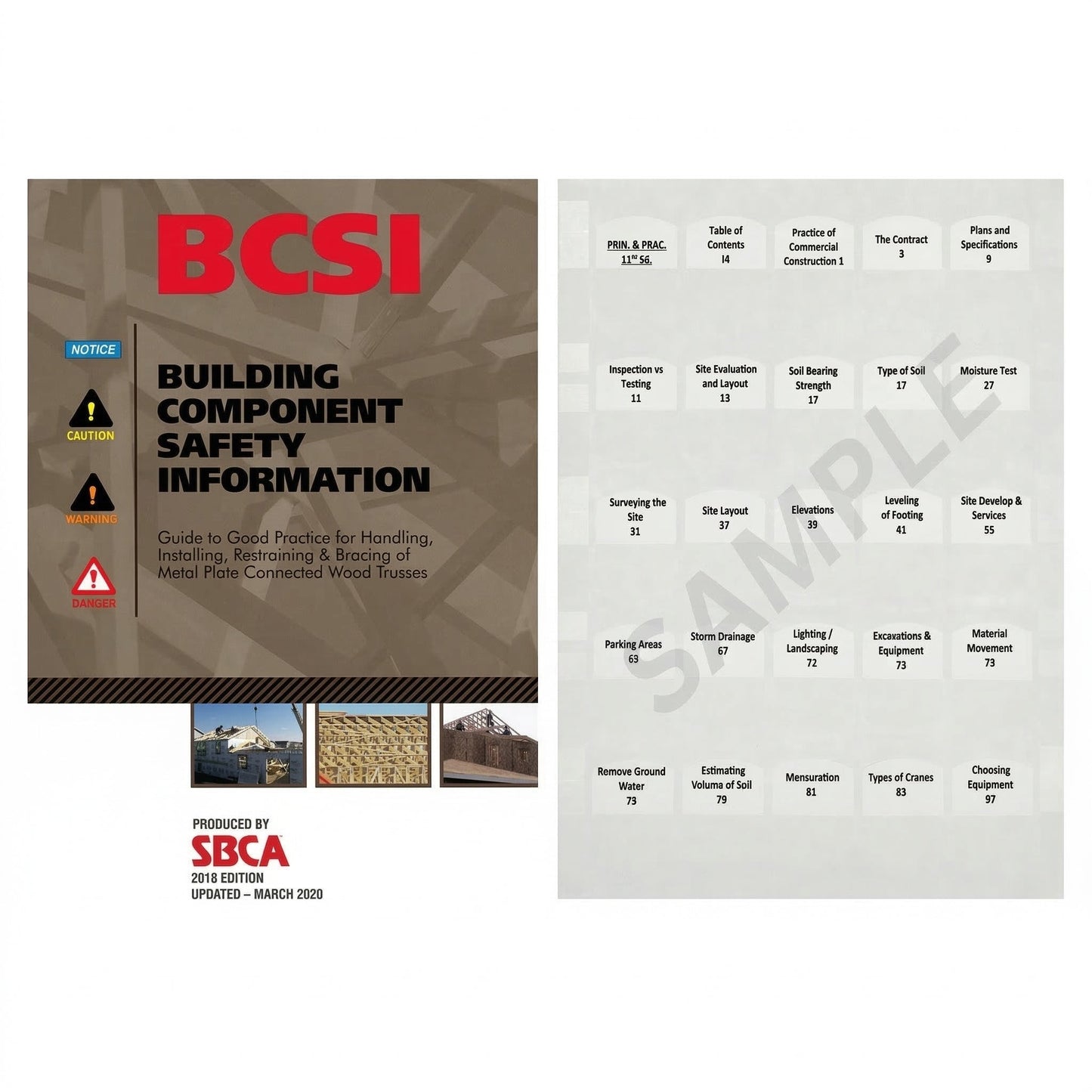 BCSI guide to good practice for handling, Installing, restraining & bracing of metal plate connected wood trusses 2018 - Updated 2020