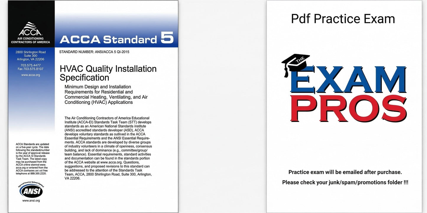 ANSI/ACCA 5 QI–2015 HVAC Quality Installation Specification
