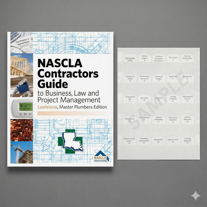 Louisiana Master Plumbers NASCLA Contractors Guide to Business, Law and Project Management, LA Master Plumbers 1st Edition
