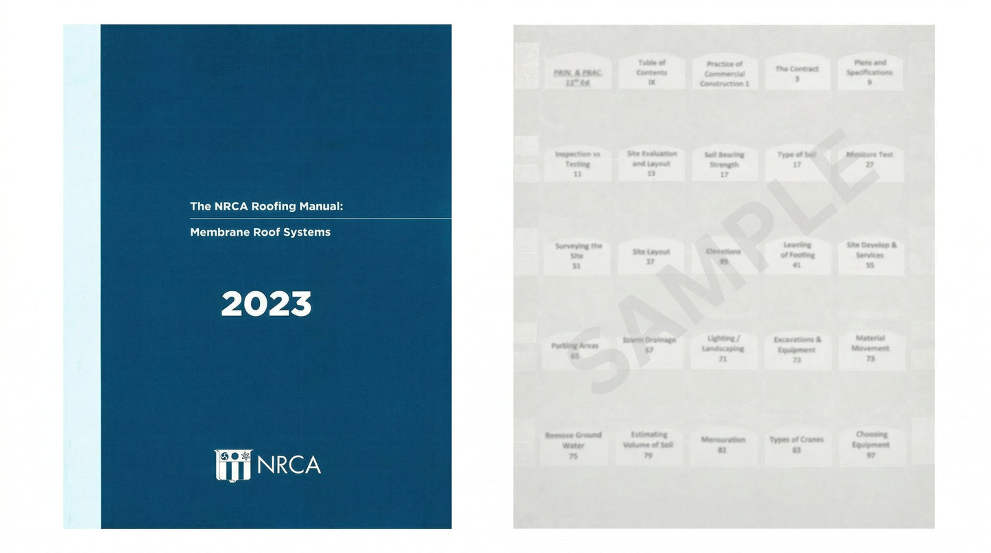 NRCA Roofing Manual: Membrane Roof Systems 2023