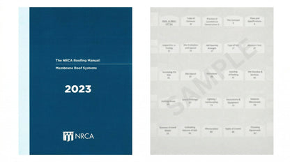 NRCA Roofing Manual: Membrane Roof Systems 2023