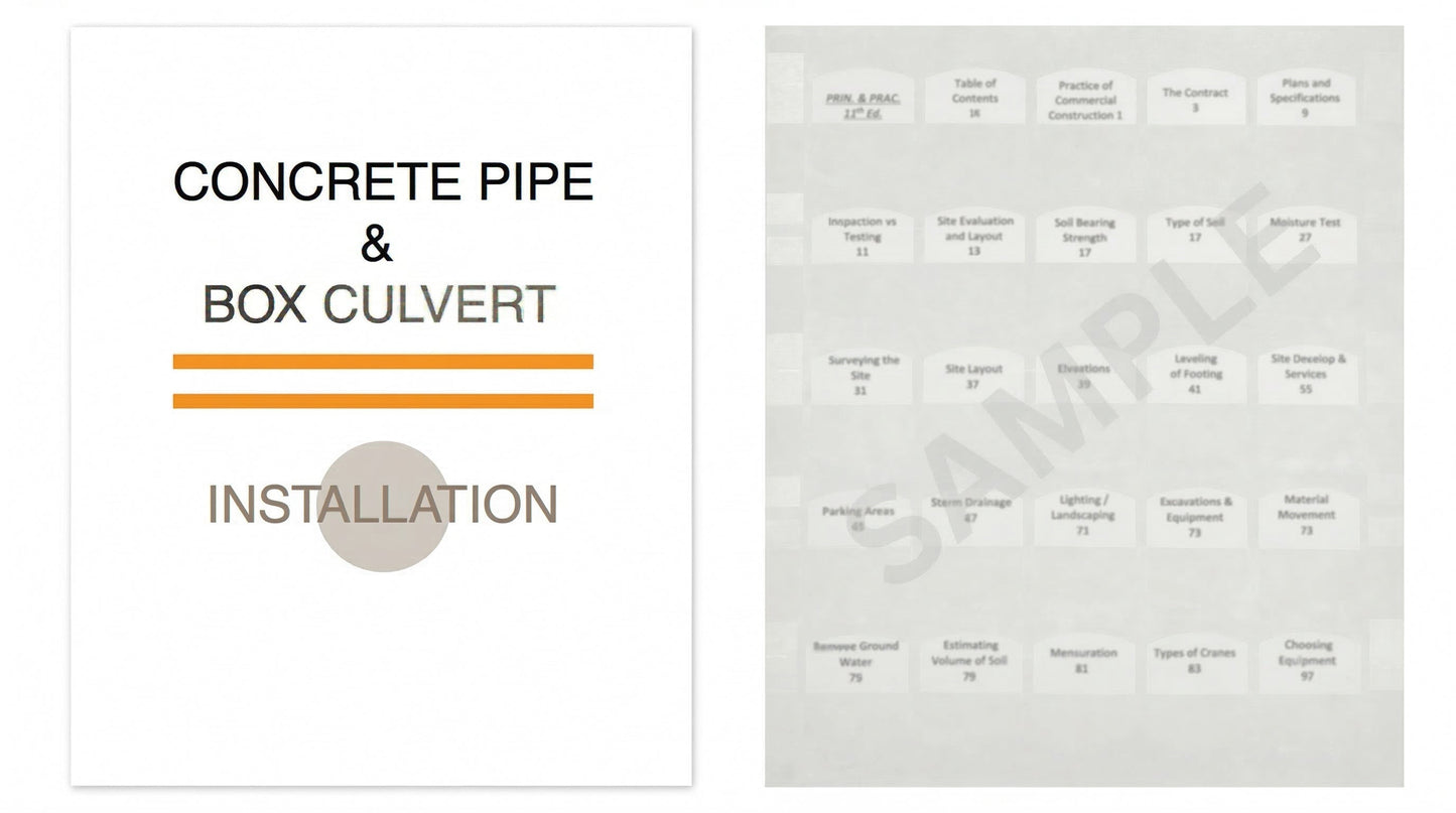Concrete Pipe and Box Culvert Installation Manual, 2015