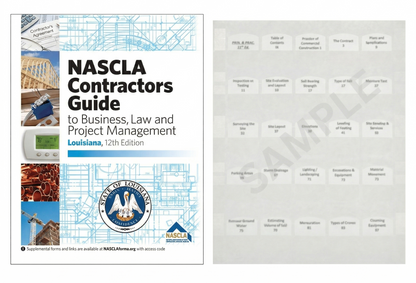 NASCLA Contractors Guide to Business, Law and Project Management Louisiana General Contractors 12th Edition