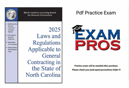 Laws and Regulations Applicable to General Contracting in  the State of North Carolina, North Carolina Licensing Board  for General Contractors, 2025