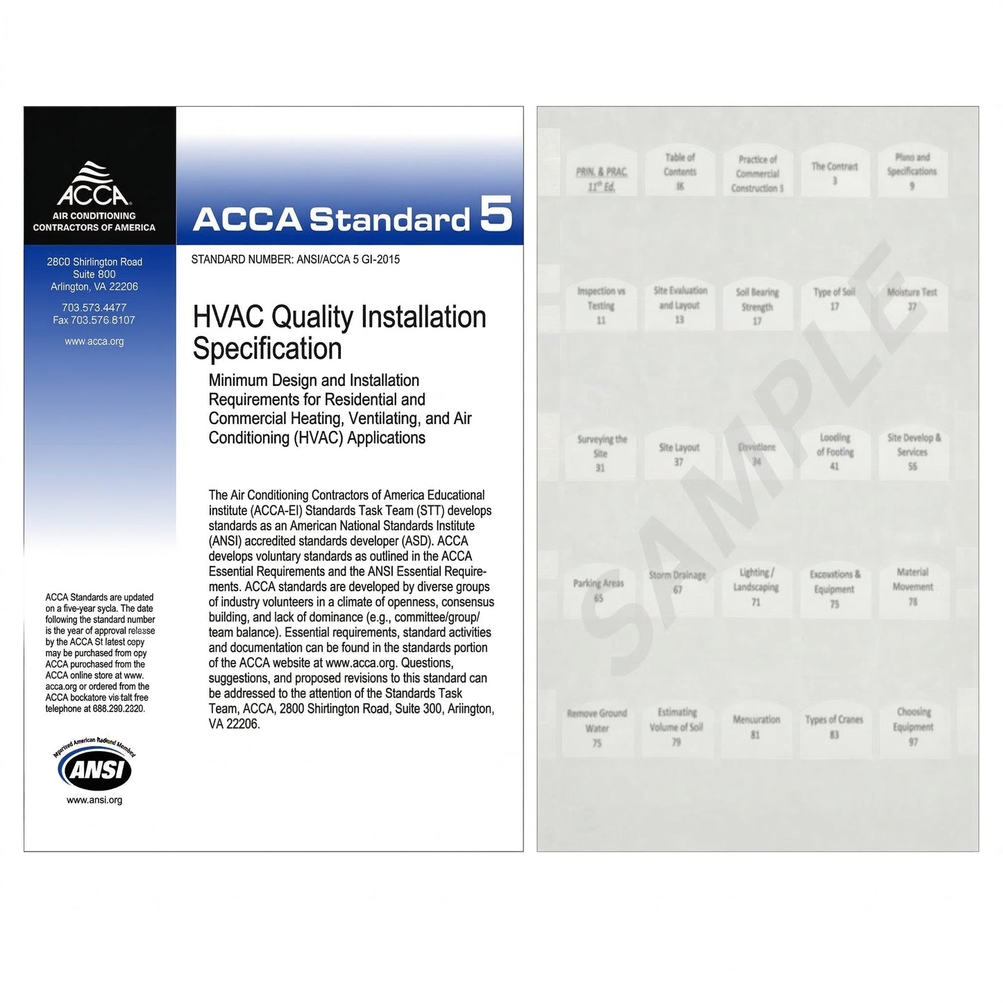 ANSI/ACCA 5 QI–2015 HVAC Quality Installation Specification