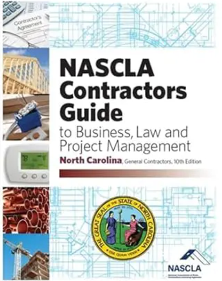 North Carolina NASCLA Accredited Commercial General Building Contractor Examination Book Package