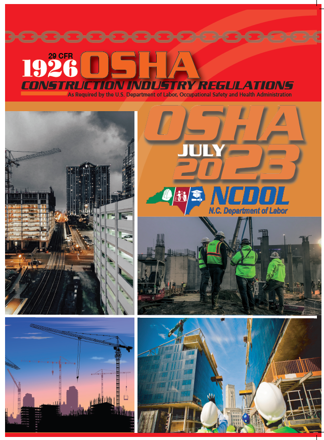 North Carolina 29 CFR 1926 OSHA, 2023