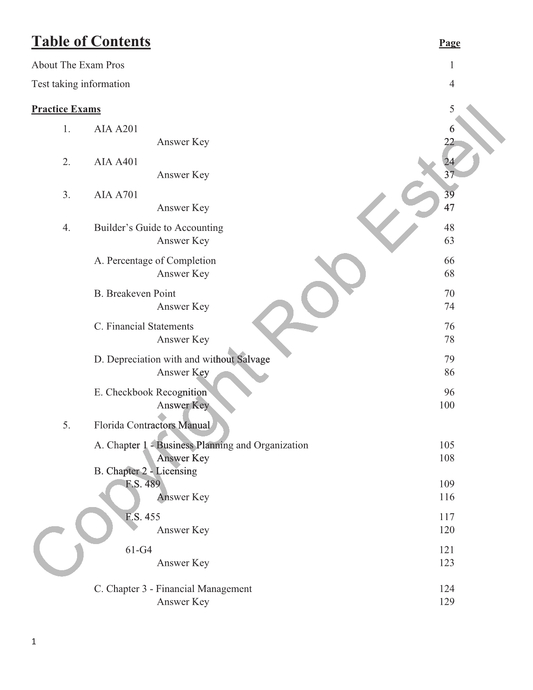 Business & Finance Study Guide